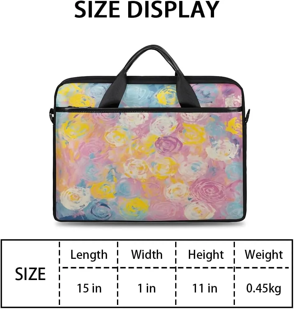 Laptop Shoulder Bag for 13-15 Inch Waterproof Laptop Sleeve Case Bag Slim Computer Carry Case Computer Cases for Laptops