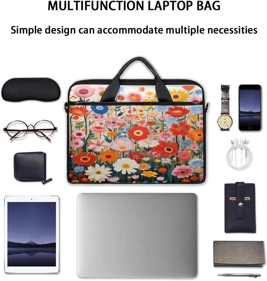 Laptop Shoulder Bag for 13-15 Inch Waterproof Laptop Sleeve Case Bag Slim Computer Carry Case Computer Cases for Laptops