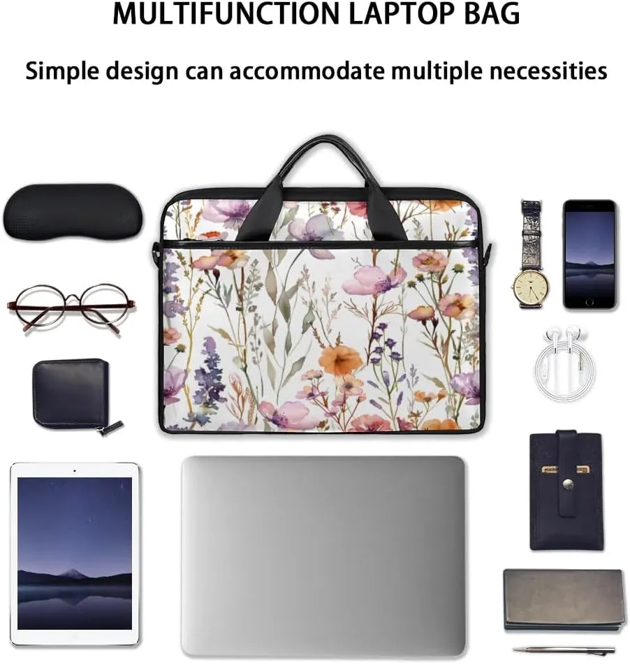 Laptop Shoulder Bag for 13-15 Inch Waterproof Laptop Sleeve Case Bag Slim Computer Carry Case Computer Cases for Laptops