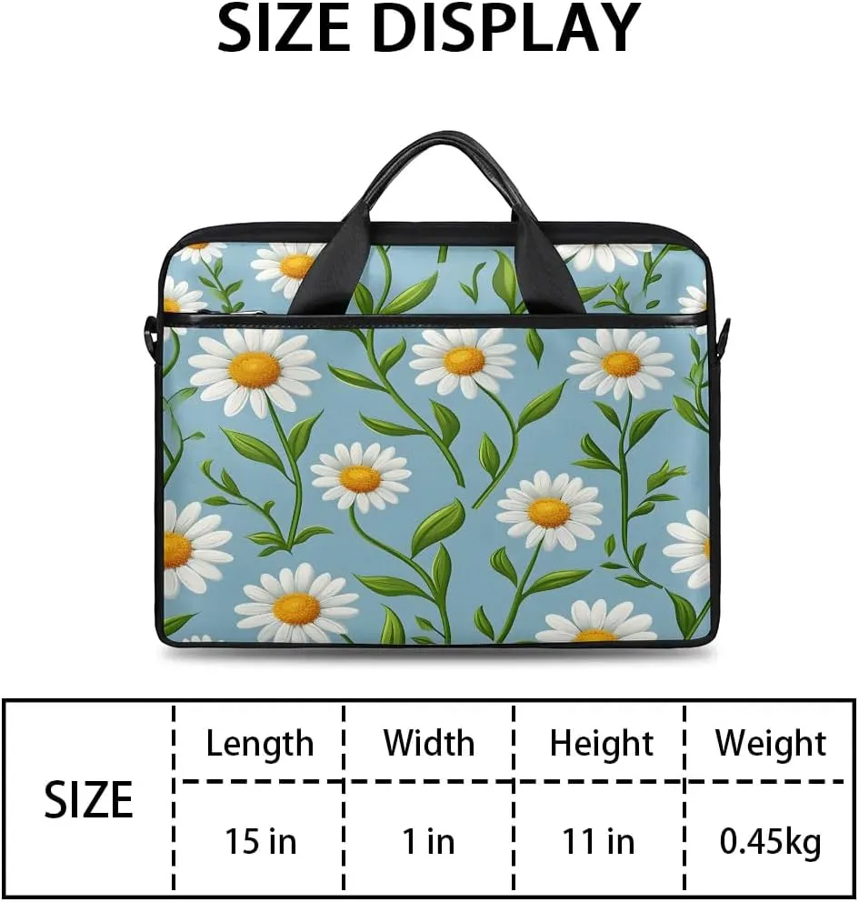 Laptop Shoulder Bag for 13-15 Inch Waterproof Laptop Sleeve Case Bag Slim Computer Carry Case Computer Cases for Laptops