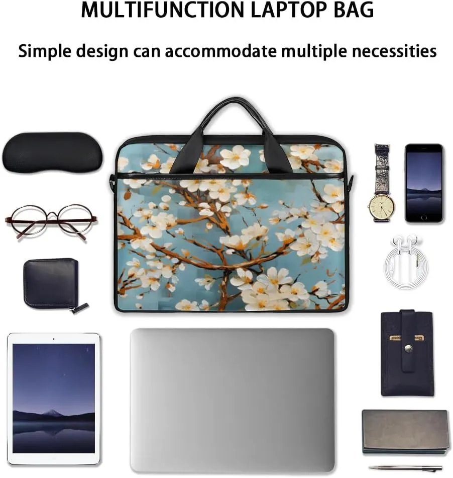 Laptop Shoulder Bag for 13-15 Inch Waterproof Laptop Sleeve Case Bag Slim Computer Carry Case Computer Cases for Laptops