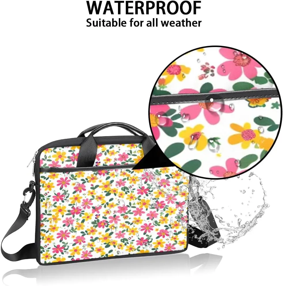 Laptop Shoulder Bag for 13-15 Inch Waterproof Laptop Sleeve Case Bag Slim Computer Carry Case Computer Cases for Laptops