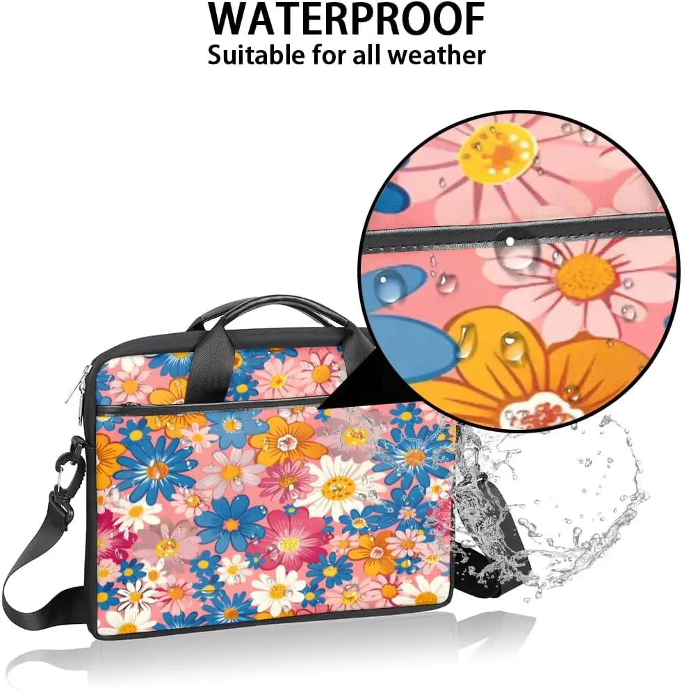 Laptop Shoulder Bag for 13-15 Inch Waterproof Laptop Sleeve Case Bag Slim Computer Carry Case Computer Cases for Laptops