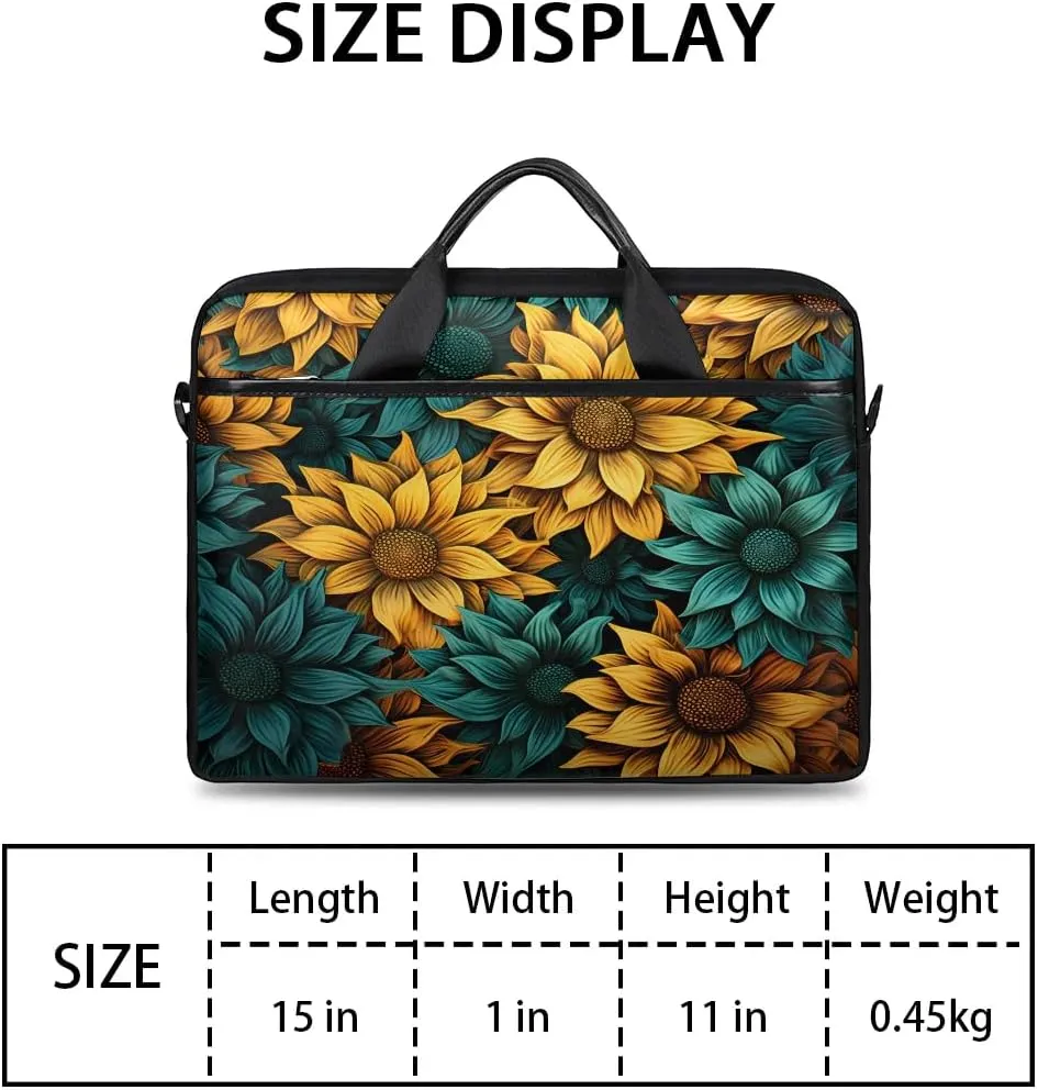 Laptop Shoulder Bag for 13-15 Inch Waterproof Laptop Sleeve Case Bag Slim Computer Carry Case Computer Cases for Laptops