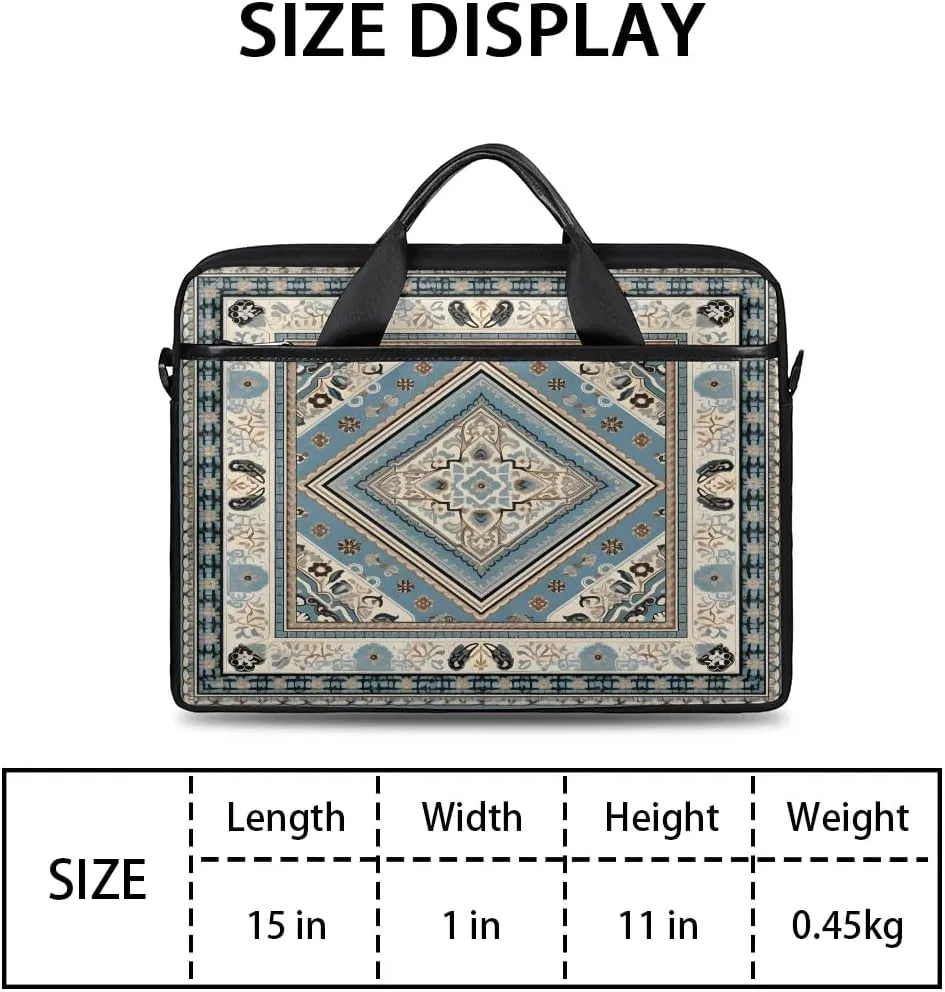 Laptop Shoulder Bag for 13-15 Inch Waterproof Laptop Sleeve Case Bag Slim Computer Carry Case Computer Cases for Laptops