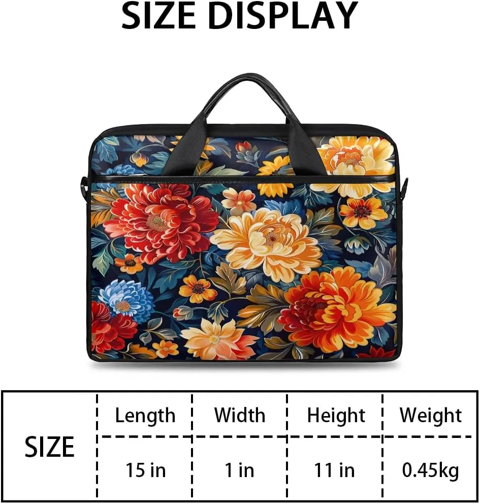 Laptop Shoulder Bag for 13-15 Inch Waterproof Laptop Sleeve Case Bag Slim Computer Carry Case Computer Cases for Laptops