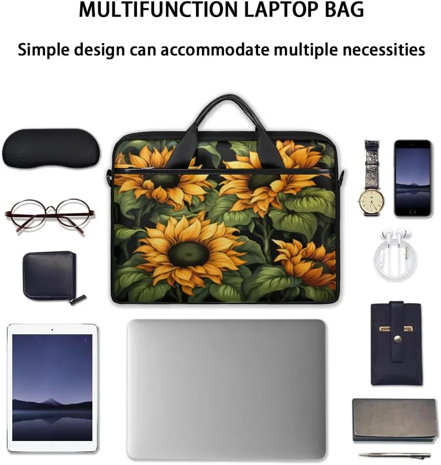 Laptop Shoulder Bag for 13-15 Inch Waterproof Laptop Sleeve Case Bag Slim Computer Carry Case Computer Cases for Laptops