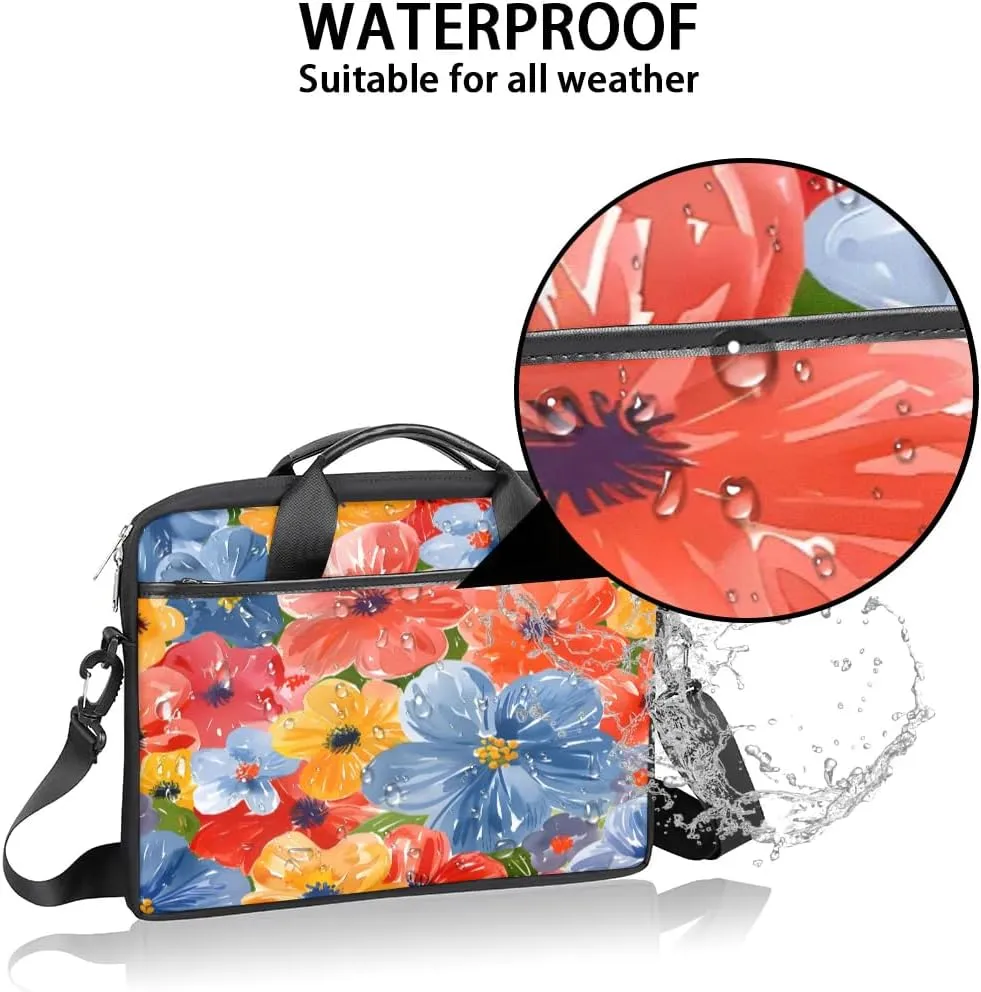 Laptop Shoulder Bag for 13-15 Inch Waterproof Laptop Sleeve Case Bag Slim Computer Carry Case Computer Cases for Laptops