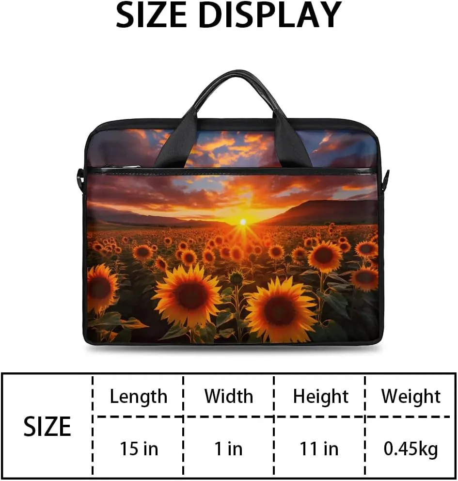 Laptop Shoulder Bag for 13-15 Inch Waterproof Laptop Sleeve Case Bag Slim Computer Carry Case Computer Cases for Laptops