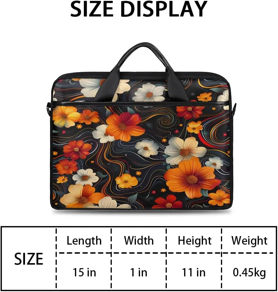 Laptop Shoulder Bag for 13-15 Inch Waterproof Laptop Sleeve Case Bag Slim Computer Carry Case Computer Cases for Laptops