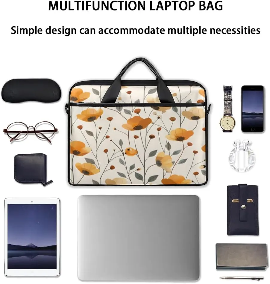 Laptop Shoulder Bag for 13-15 Inch Waterproof Laptop Sleeve Case Bag Slim Computer Carry Case Computer Cases for Laptops