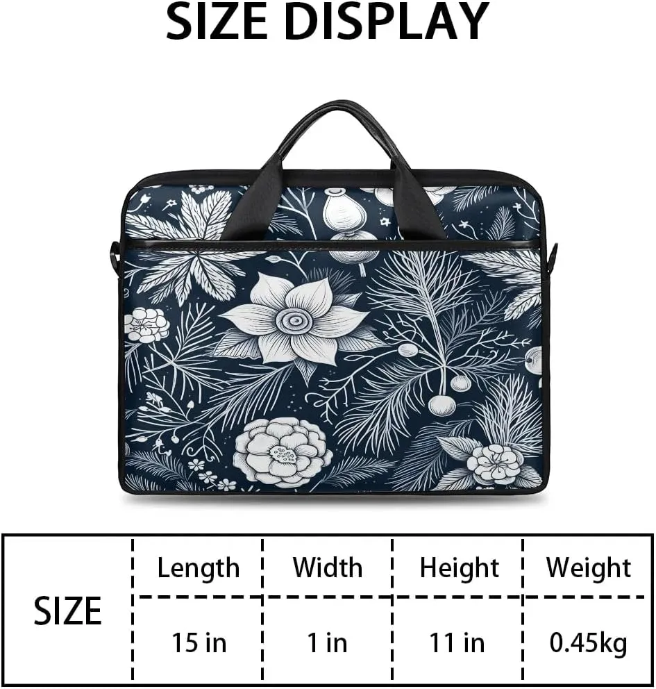 Laptop Shoulder Bag for 13-15 Inch Waterproof Laptop Sleeve Case Bag Slim Computer Carry Case Computer Cases for Laptops