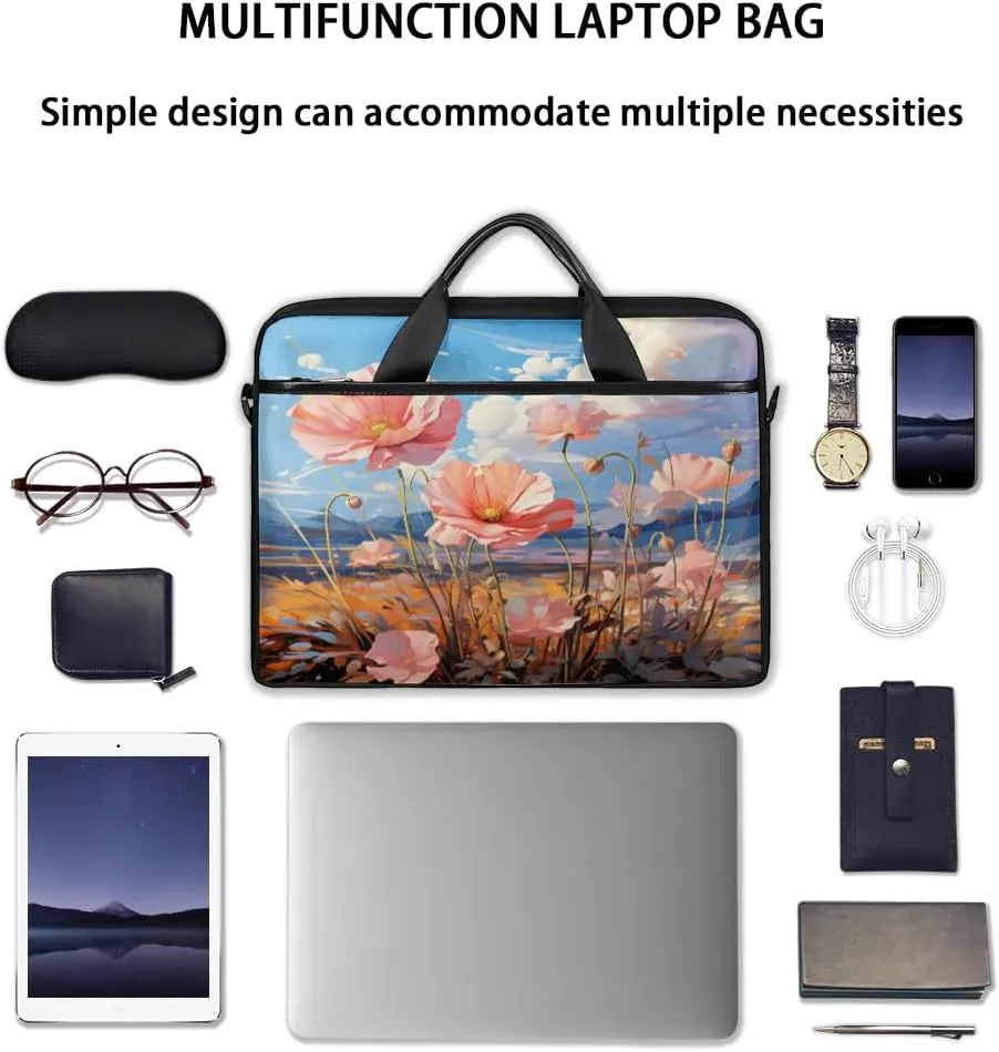 Laptop Shoulder Bag for 13-15 Inch Waterproof Laptop Sleeve Case Bag Slim Computer Carry Case Computer Cases for Laptops