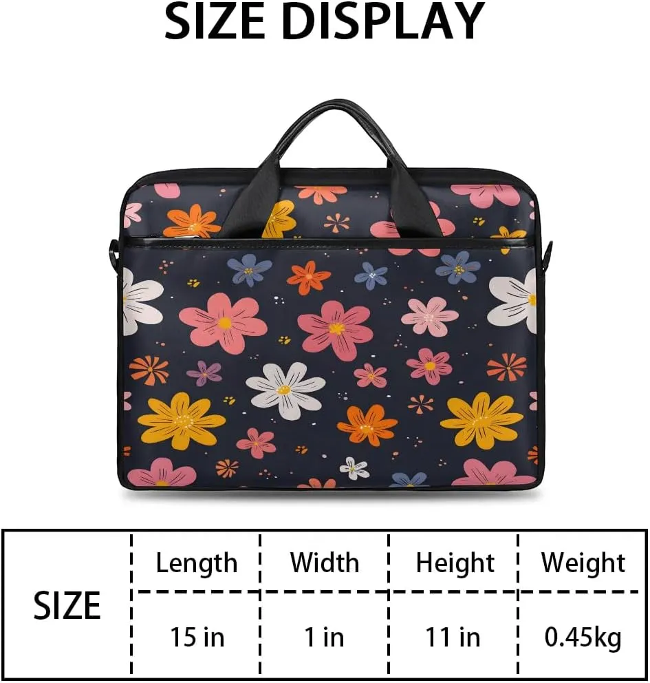 Laptop Shoulder Bag for 13-15 Inch Waterproof Laptop Sleeve Case Bag Slim Computer Carry Case Computer Cases for Laptops