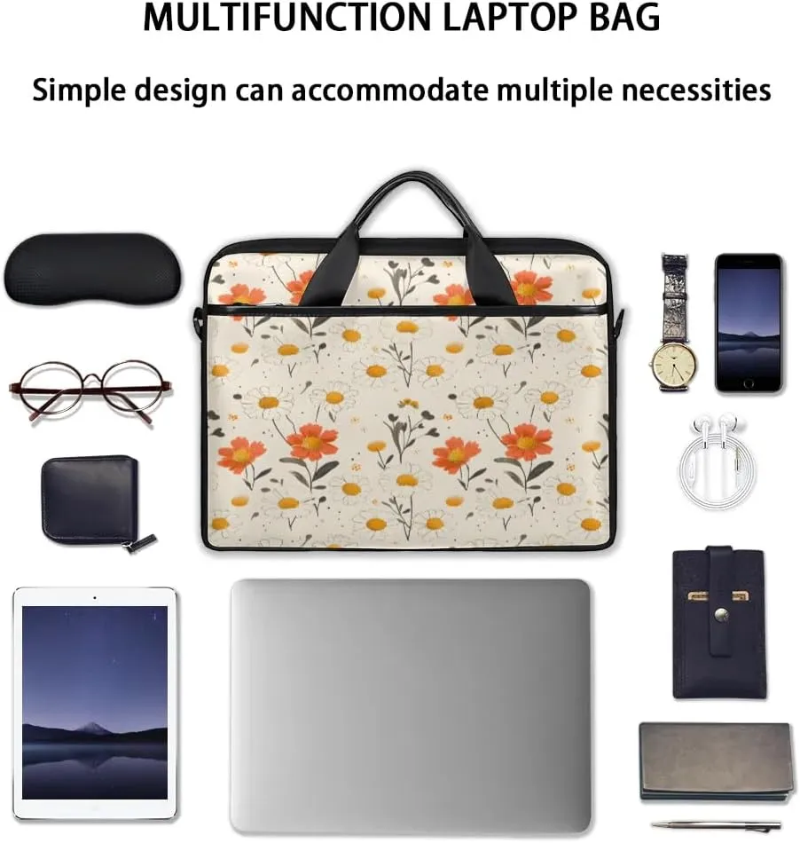 Laptop Shoulder Bag for 13-15 Inch Waterproof Laptop Sleeve Case Bag Slim Computer Carry Case Computer Cases for Laptops