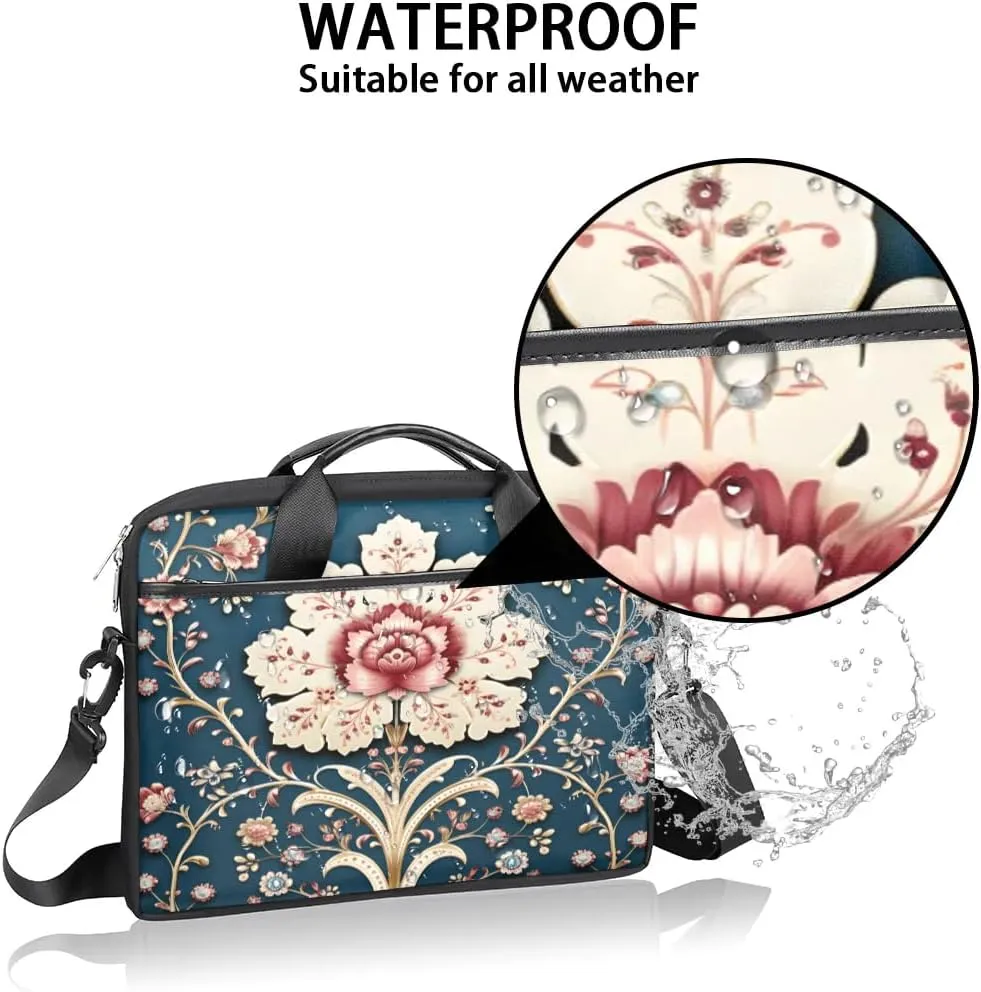 Laptop Shoulder Bag for 13-15 Inch Waterproof Laptop Sleeve Case Bag Slim Computer Carry Case Computer Cases for Laptops