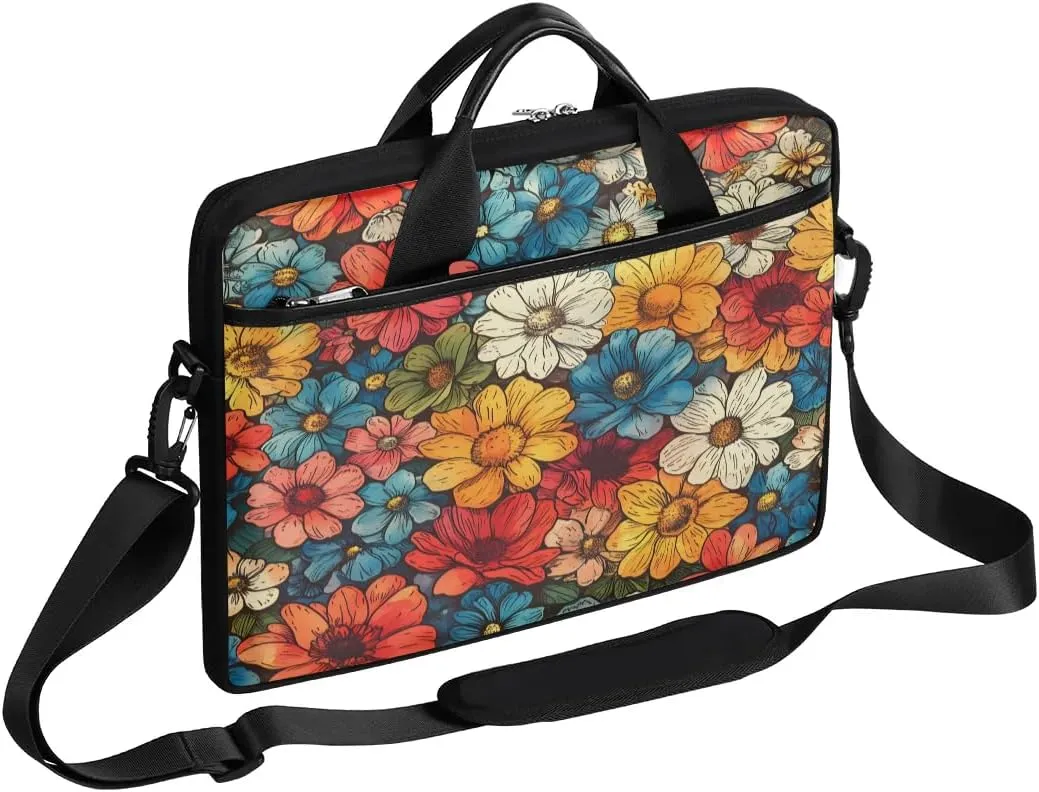 Laptop Shoulder Bag for 13-15 Inch Waterproof Laptop Sleeve Case Bag Slim Computer Carry Case Computer Cases for Laptops