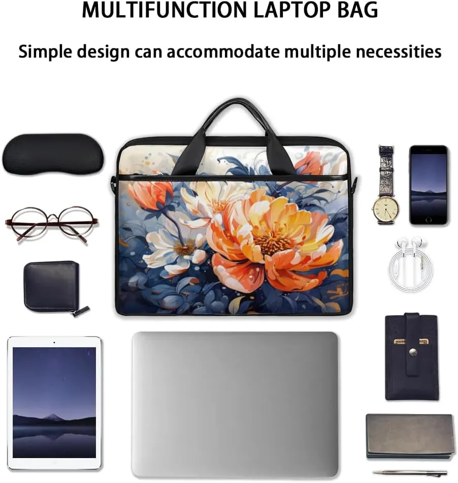 Laptop Shoulder Bag for 13-15 Inch Waterproof Laptop Sleeve Case Bag Slim Computer Carry Case Computer Cases for Laptops