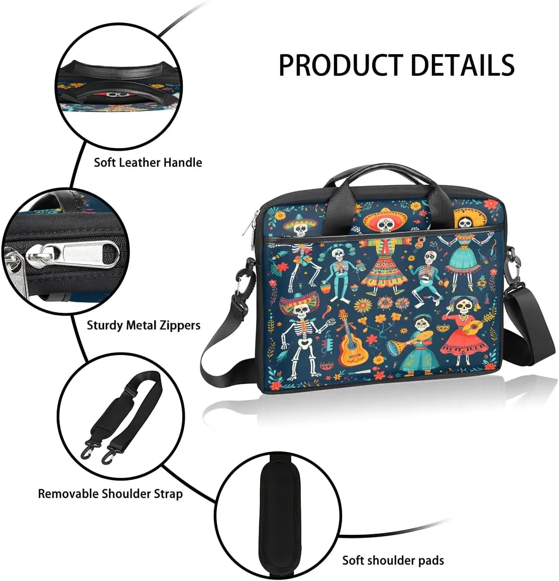 Laptop Shoulder Bag for 13-15 Inch Waterproof Laptop Sleeve Case Bag Slim Computer Carry Case Computer Cases for Laptops