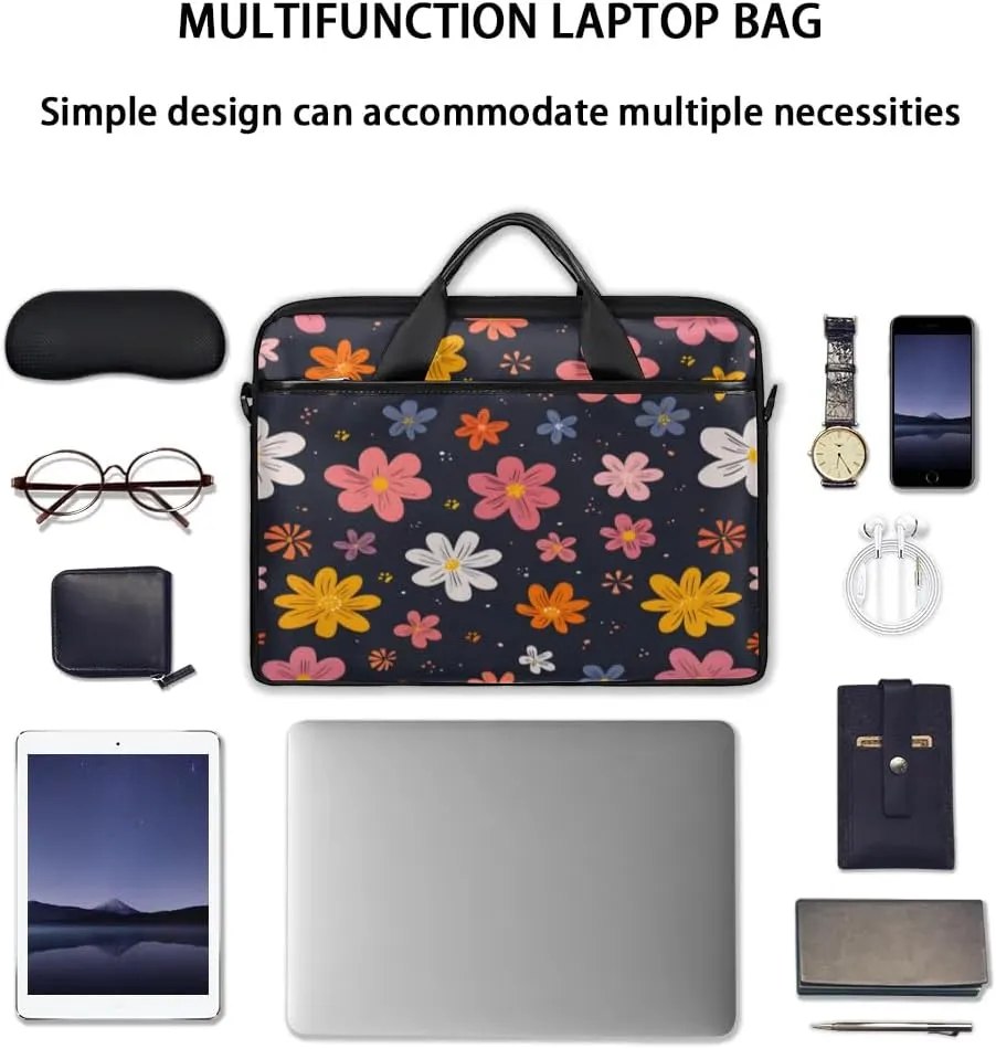 Laptop Shoulder Bag for 13-15 Inch Waterproof Laptop Sleeve Case Bag Slim Computer Carry Case Computer Cases for Laptops