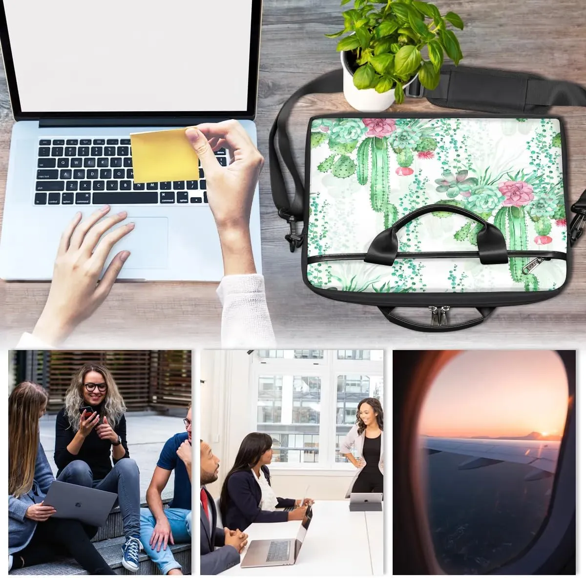 Laptop Shoulder Bag for 13-15 Inch Waterproof Laptop Sleeve Case Bag Slim Computer Carry Case Computer Cases for Laptops