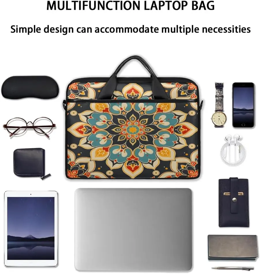 Laptop Shoulder Bag for 13-15 Inch Waterproof Laptop Sleeve Case Bag Slim Computer Carry Case Computer Cases for Laptops