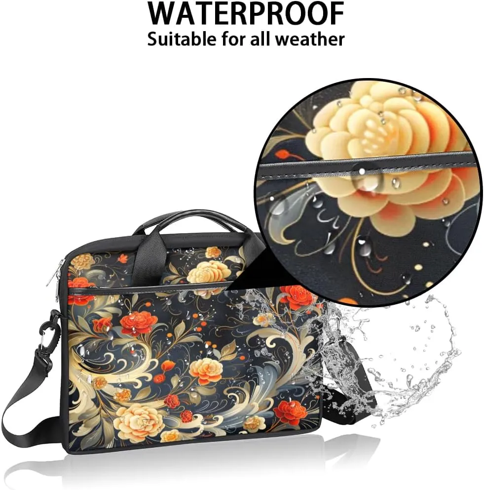 Laptop Shoulder Bag for 13-15 Inch Waterproof Laptop Sleeve Case Bag Slim Computer Carry Case Computer Cases for Laptops