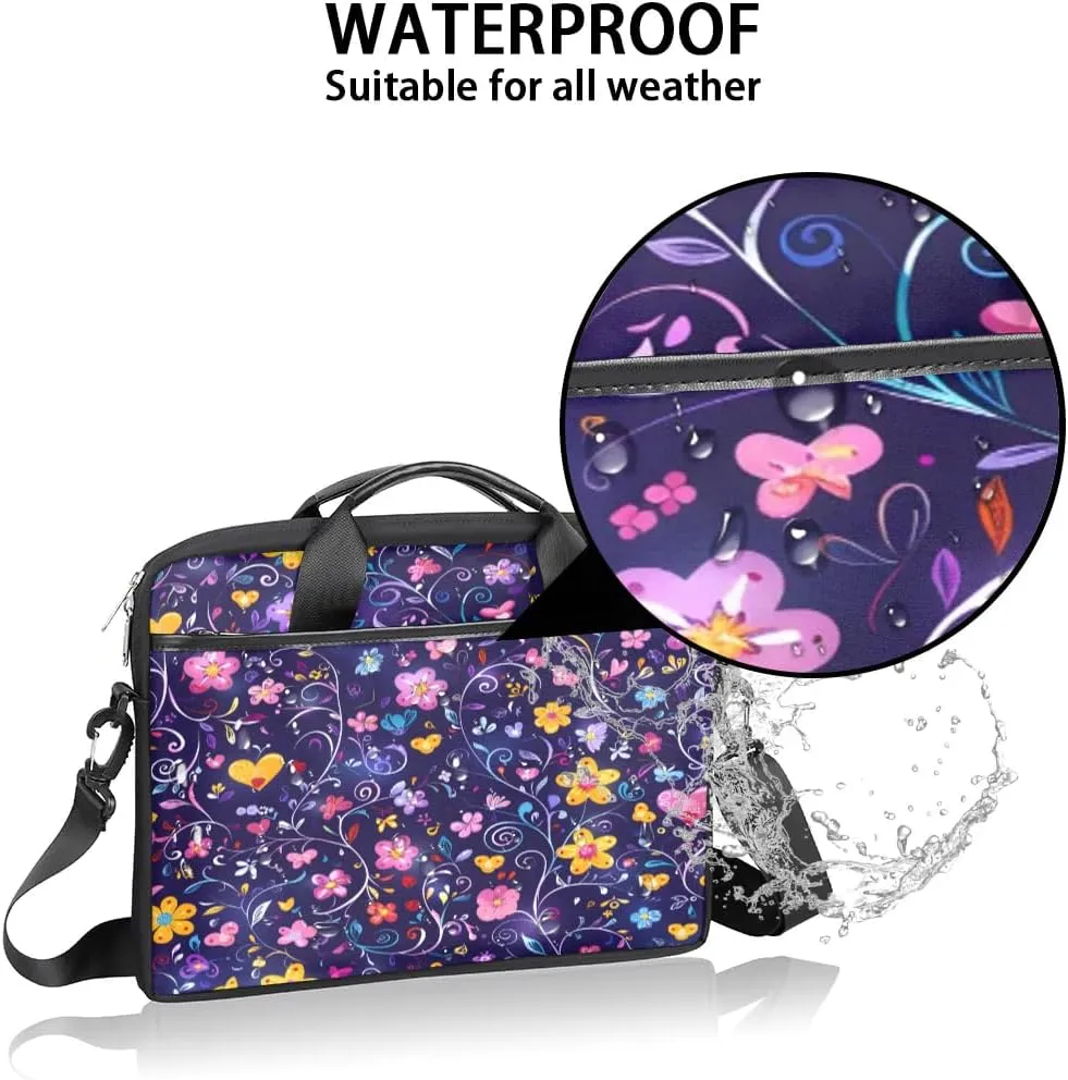 Laptop Shoulder Bag for 13-15 Inch Waterproof Laptop Sleeve Case Bag Slim Computer Carry Case Computer Cases for Laptops