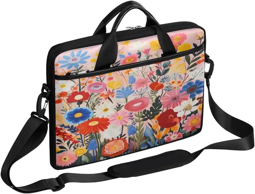 Laptop Shoulder Bag for 13-15 Inch Waterproof Laptop Sleeve Case Bag Slim Computer Carry Case Computer Cases for Laptops