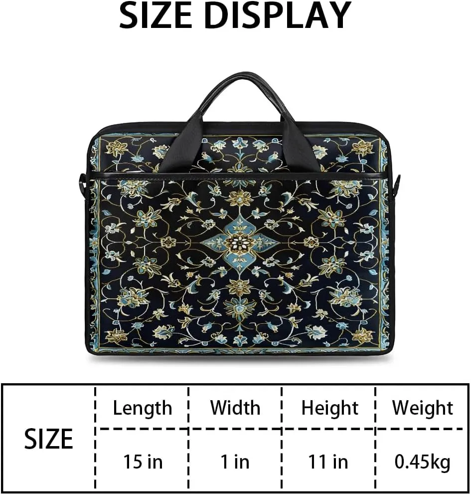Laptop Shoulder Bag for 13-15 Inch Waterproof Laptop Sleeve Case Bag Slim Computer Carry Case Computer Cases for Laptops