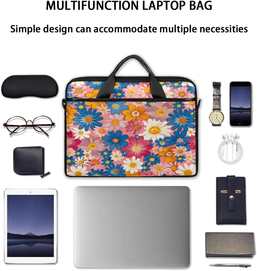Laptop Shoulder Bag for 13-15 Inch Waterproof Laptop Sleeve Case Bag Slim Computer Carry Case Computer Cases for Laptops