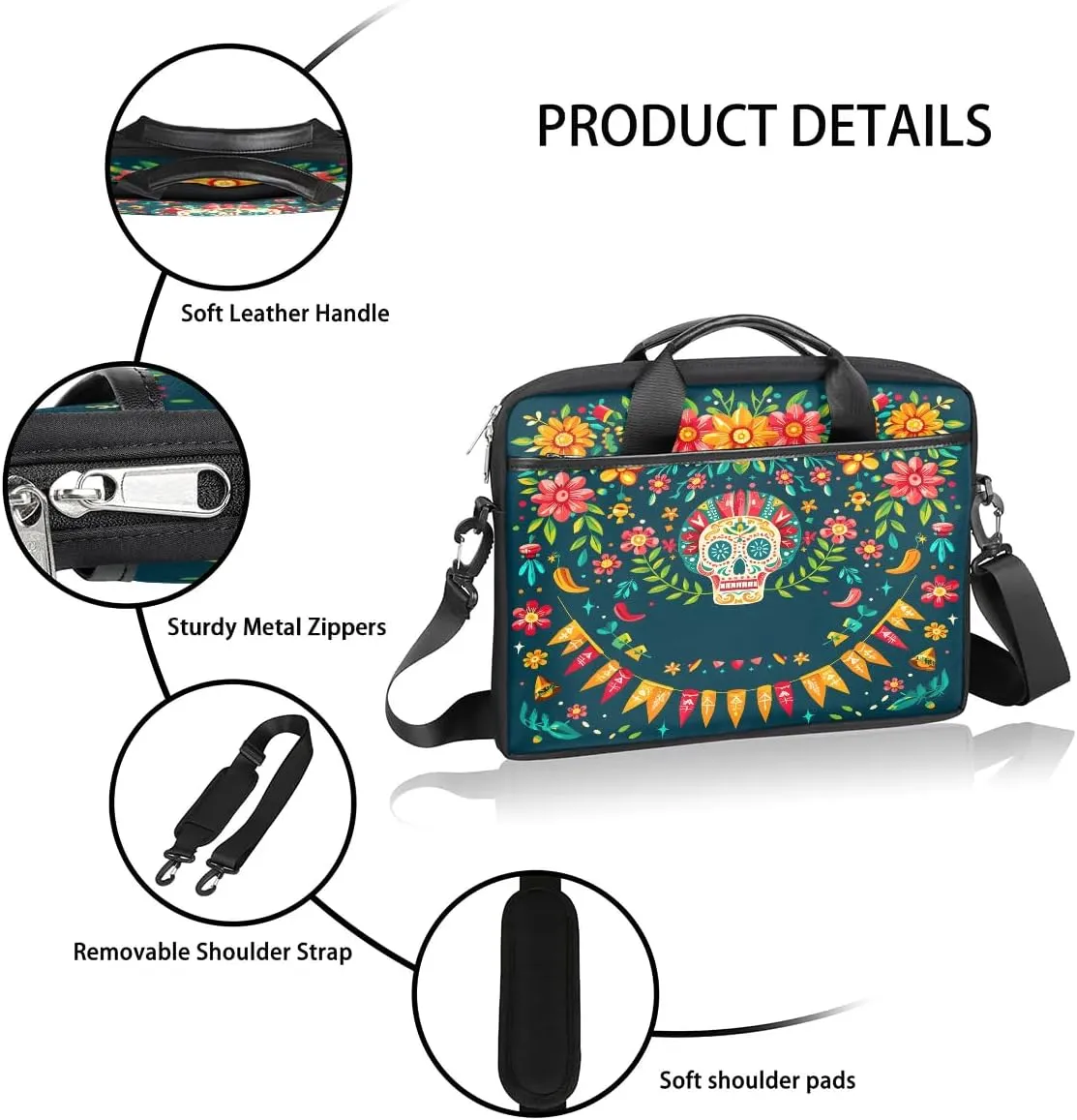 Laptop Shoulder Bag for 13-15 Inch Waterproof Laptop Sleeve Case Bag Slim Computer Carry Case Computer Cases for Laptops