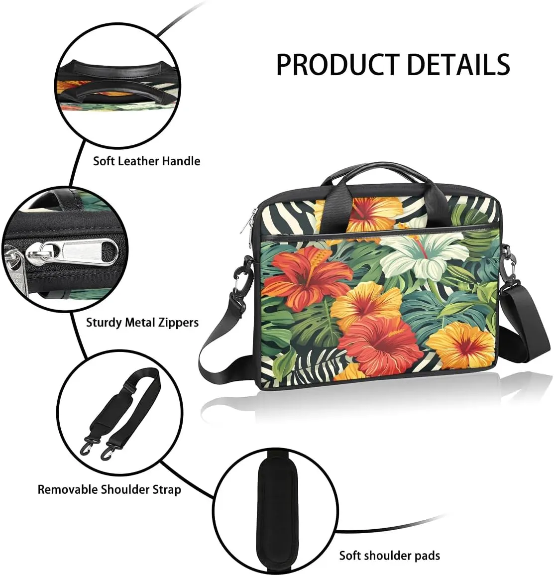 Laptop Shoulder Bag for 13-15 Inch Waterproof Laptop Sleeve Case Bag Slim Computer Carry Case Computer Cases for Laptops