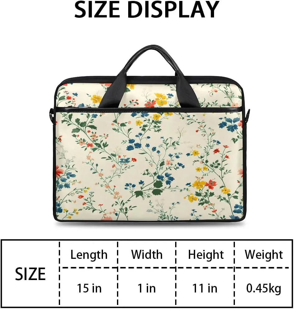 Laptop Shoulder Bag for 13-15 Inch Waterproof Laptop Sleeve Case Bag Slim Computer Carry Case Computer Cases for Laptops