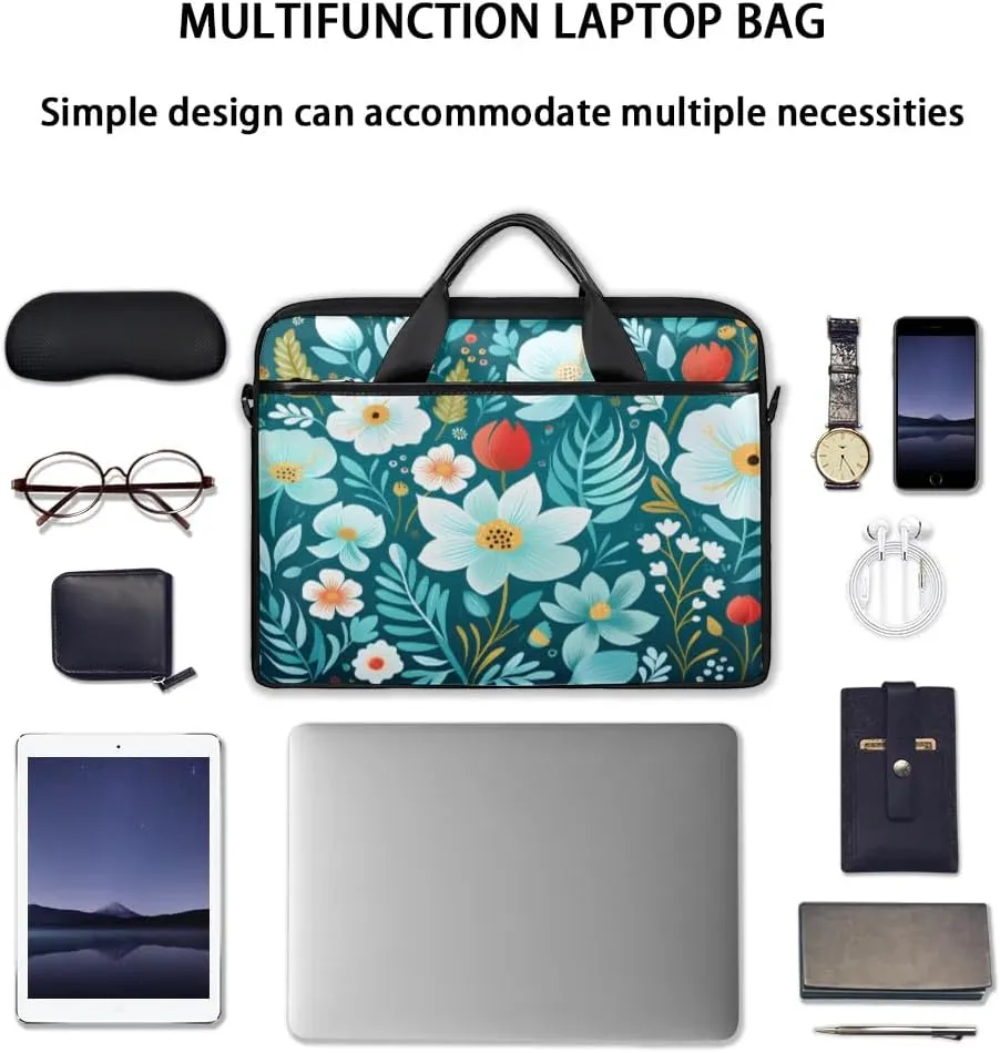 Laptop Shoulder Bag for 13-15 Inch Waterproof Laptop Sleeve Case Bag Slim Computer Carry Case Computer Cases for Laptops