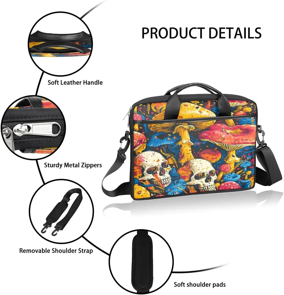 Laptop Shoulder Bag for 13-15 Inch Waterproof Laptop Sleeve Case Bag Slim Computer Carry Case Computer Cases for Laptops