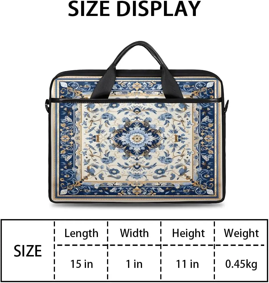 Laptop Shoulder Bag for 13-15 Inch Waterproof Laptop Sleeve Case Bag Slim Computer Carry Case Computer Cases for Laptops
