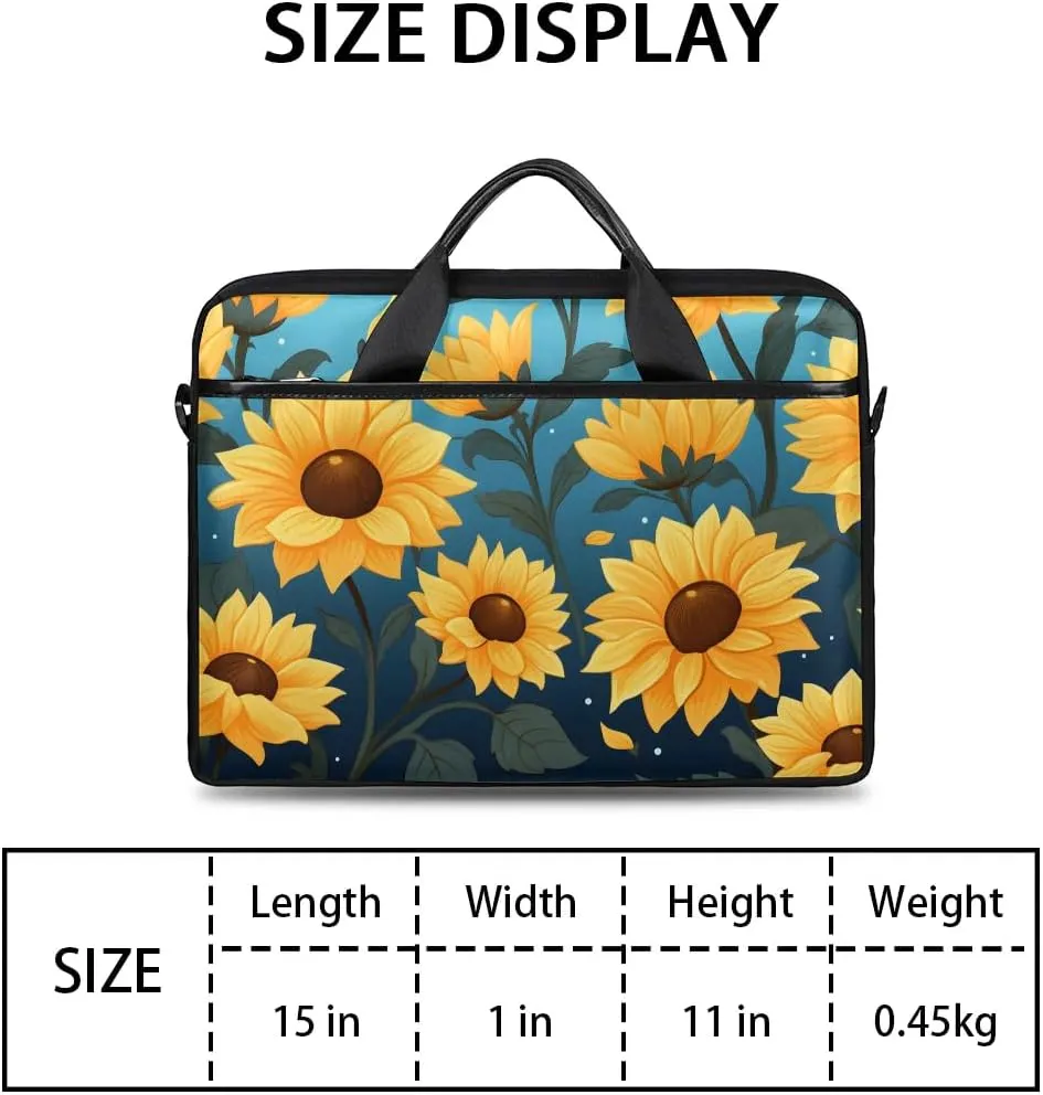 Laptop Shoulder Bag for 13-15 Inch Waterproof Laptop Sleeve Case Bag Slim Computer Carry Case Computer Cases for Laptops