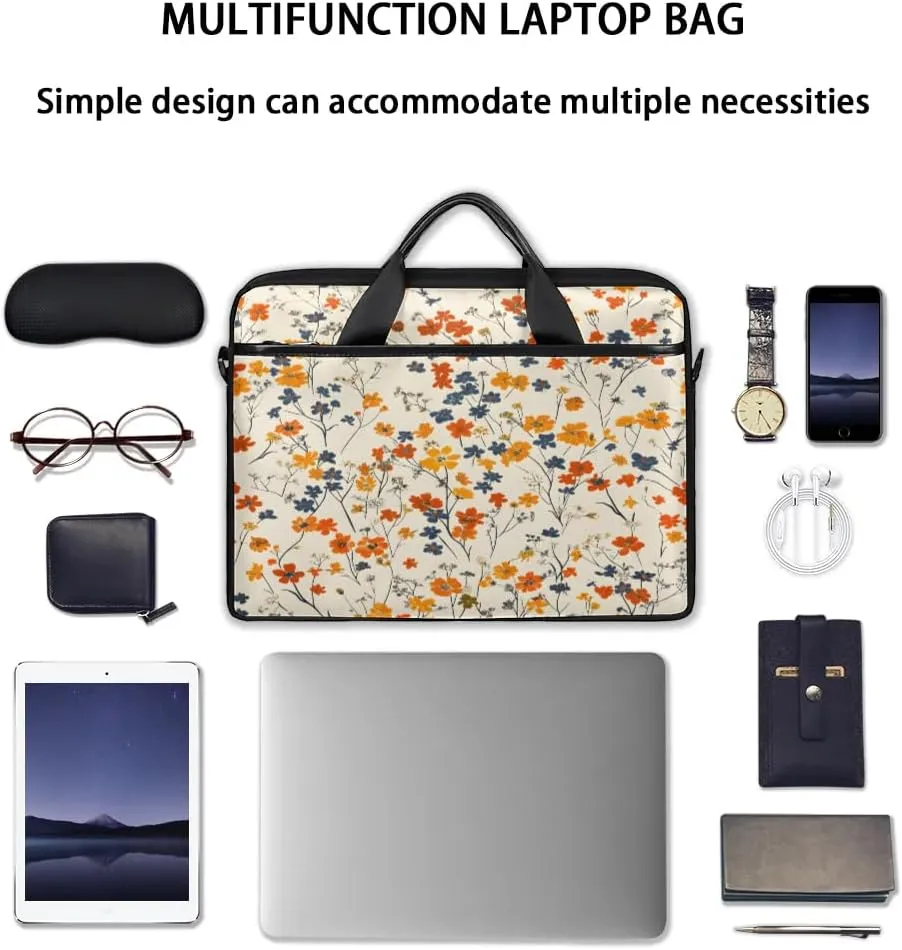 Laptop Shoulder Bag for 13-15 Inch Waterproof Laptop Sleeve Case Bag Slim Computer Carry Case Computer Cases for Laptops