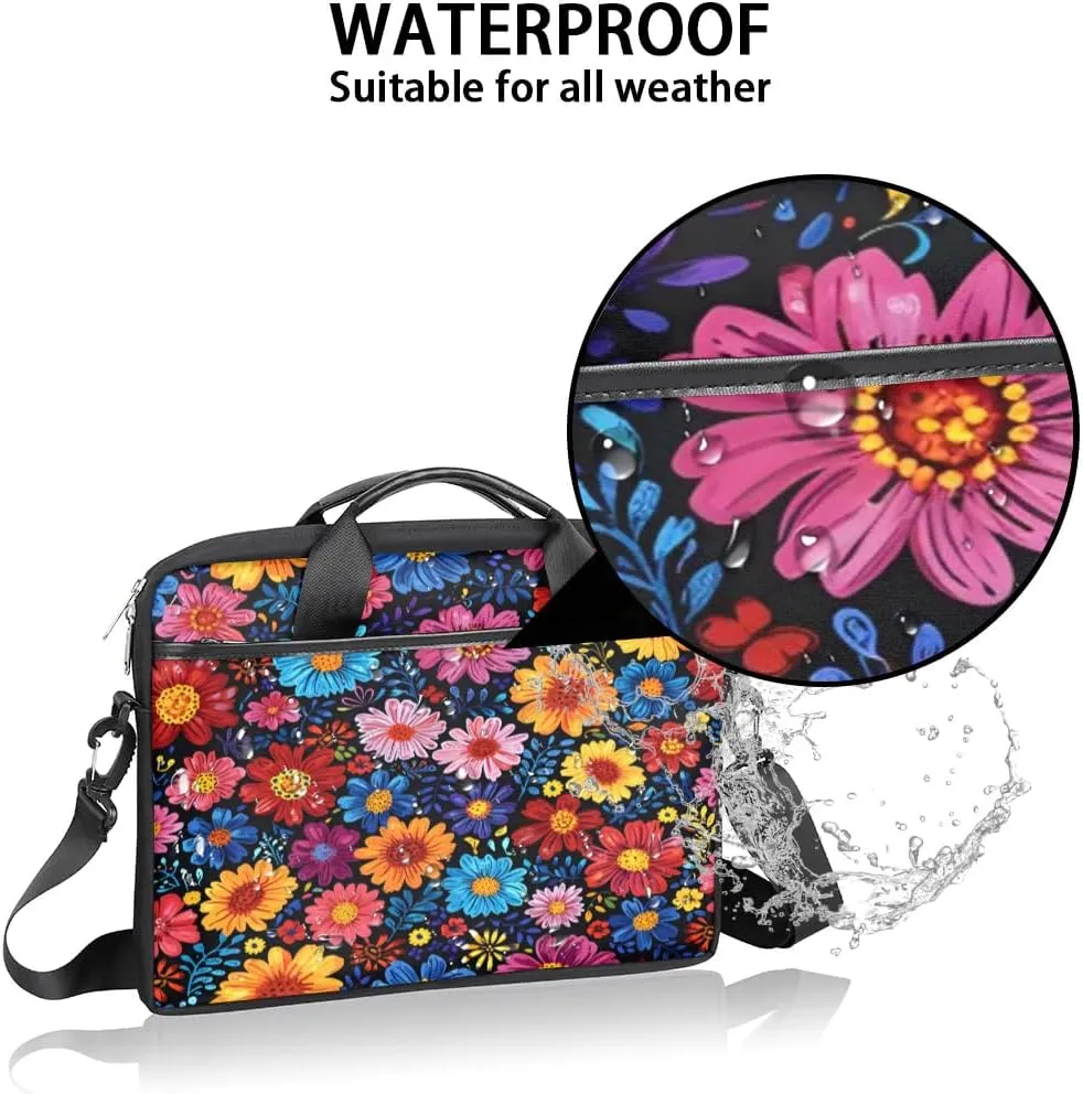 Laptop Shoulder Bag for 13-15 Inch Waterproof Laptop Sleeve Case Bag Slim Computer Carry Case Computer Cases for Laptops