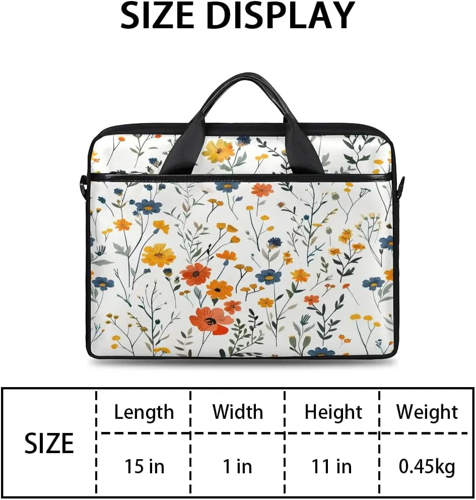 Laptop Shoulder Bag for 13-15 Inch Waterproof Laptop Sleeve Case Bag Slim Computer Carry Case Computer Cases for Laptops