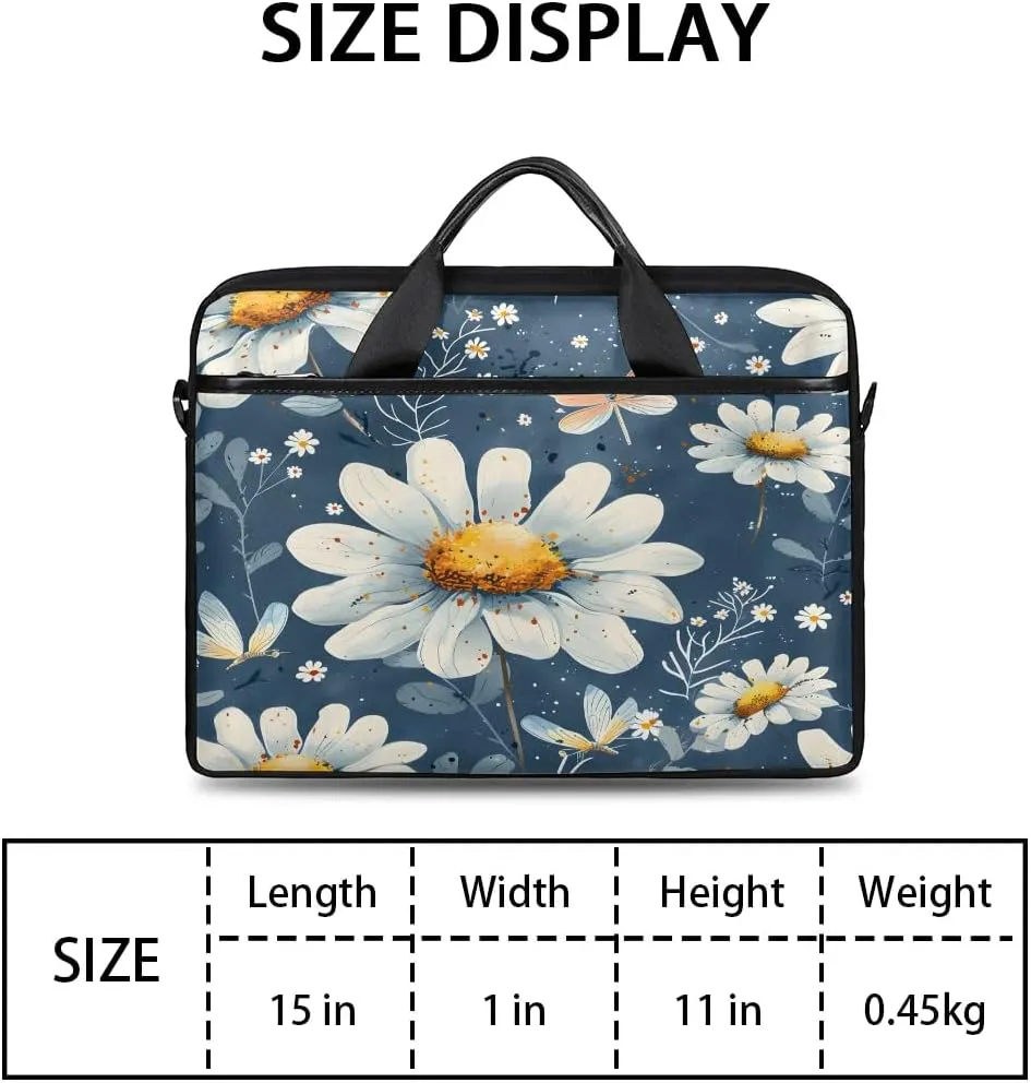 Laptop Shoulder Bag for 13-15 Inch Waterproof Laptop Sleeve Case Bag Slim Computer Carry Case Computer Cases for Laptops