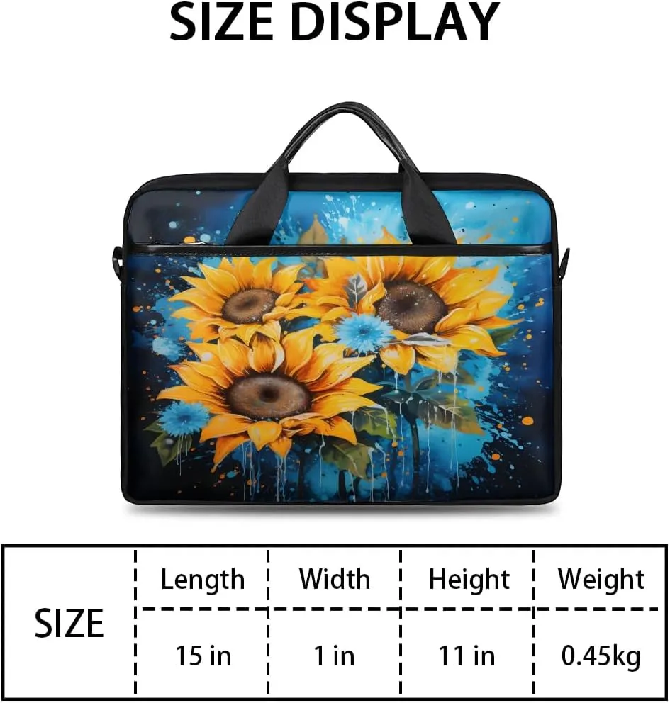 Laptop Shoulder Bag for 13-15 Inch Waterproof Laptop Sleeve Case Bag Slim Computer Carry Case Computer Cases for Laptops