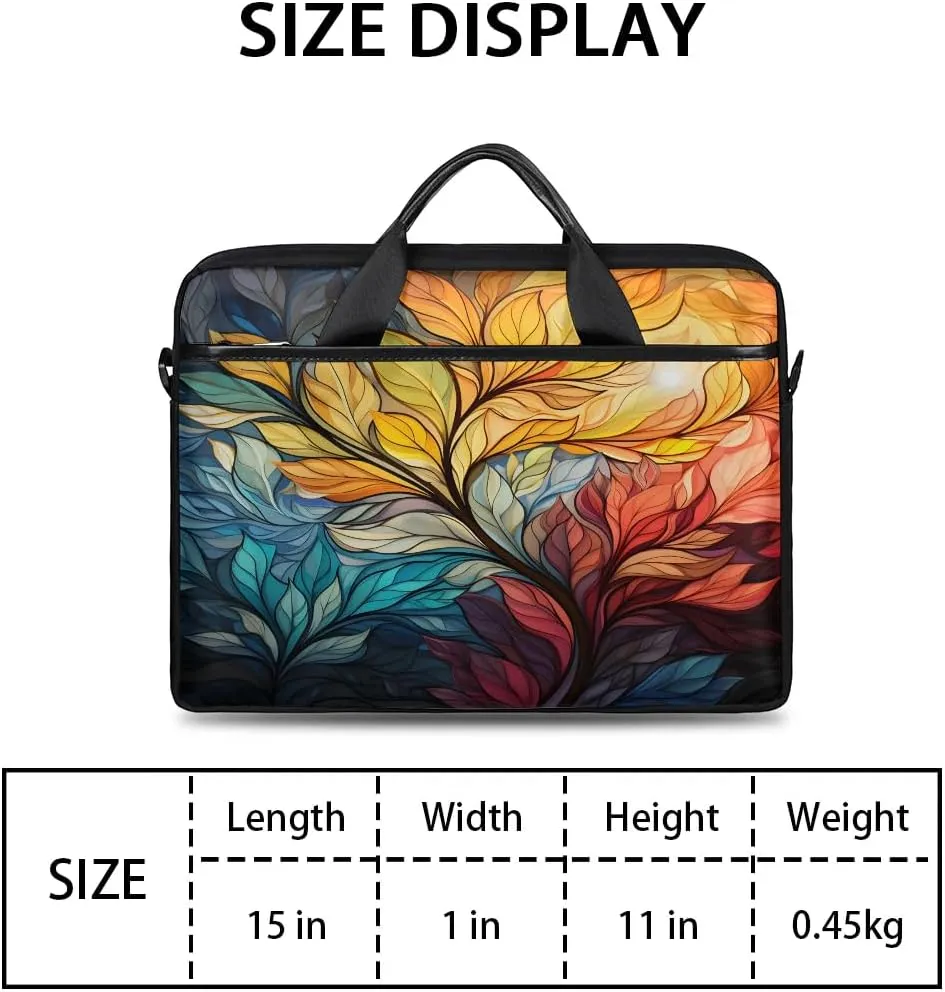 Laptop Shoulder Bag for 13-15 Inch Waterproof Laptop Sleeve Case Bag Slim Computer Carry Case Computer Cases for Laptops