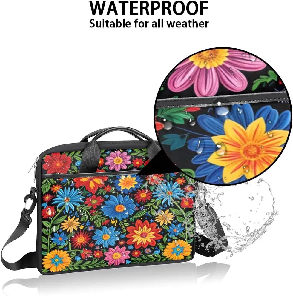 Laptop Shoulder Bag for 13-15 Inch Waterproof Laptop Sleeve Case Bag Slim Computer Carry Case Computer Cases for Laptops