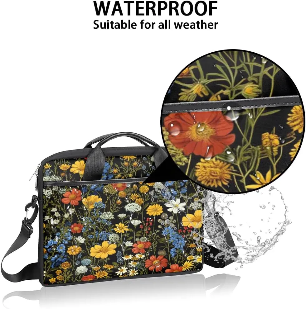 Laptop Shoulder Bag for 13-15 Inch Waterproof Laptop Sleeve Case Bag Slim Computer Carry Case Computer Cases for Laptops