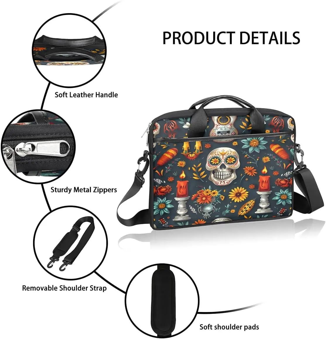 Laptop Shoulder Bag for 13-15 Inch Waterproof Laptop Sleeve Case Bag Slim Computer Carry Case Computer Cases for Laptops