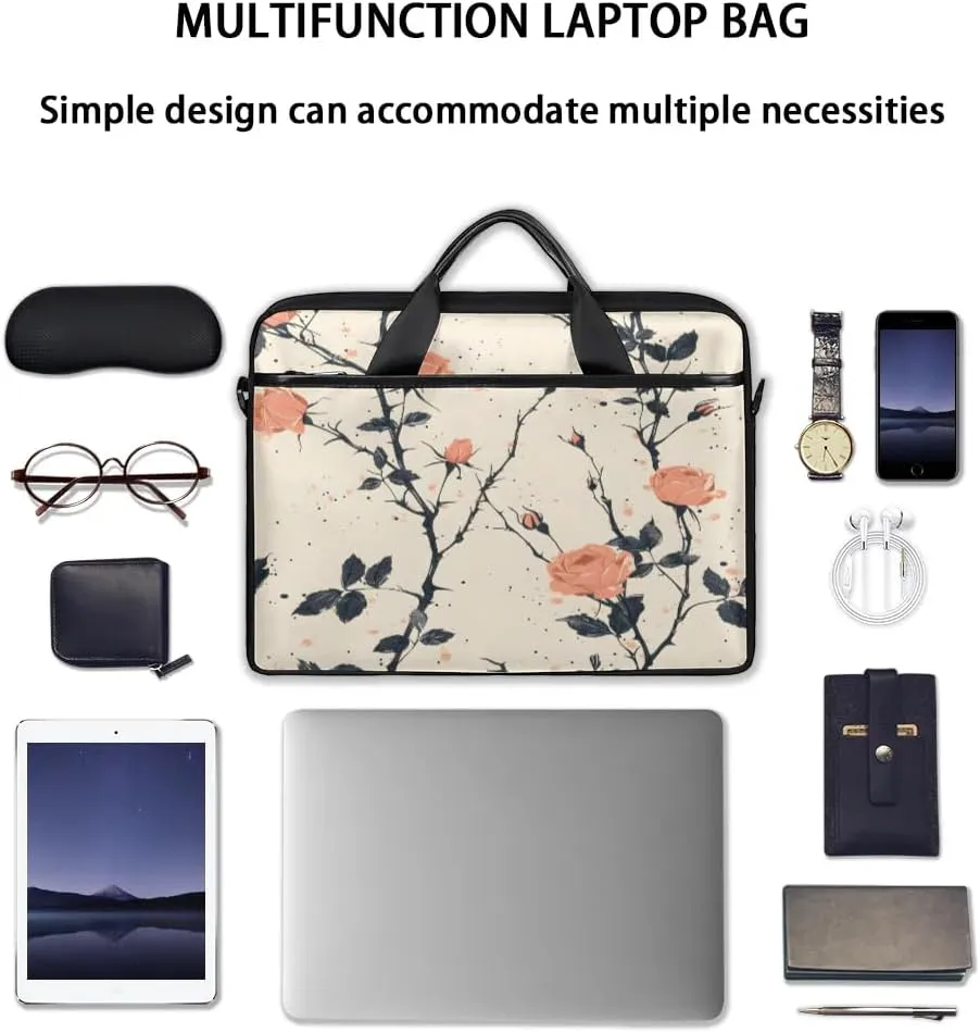 Laptop Shoulder Bag for 13-15 Inch Waterproof Laptop Sleeve Case Bag Slim Computer Carry Case Computer Cases for Laptops
