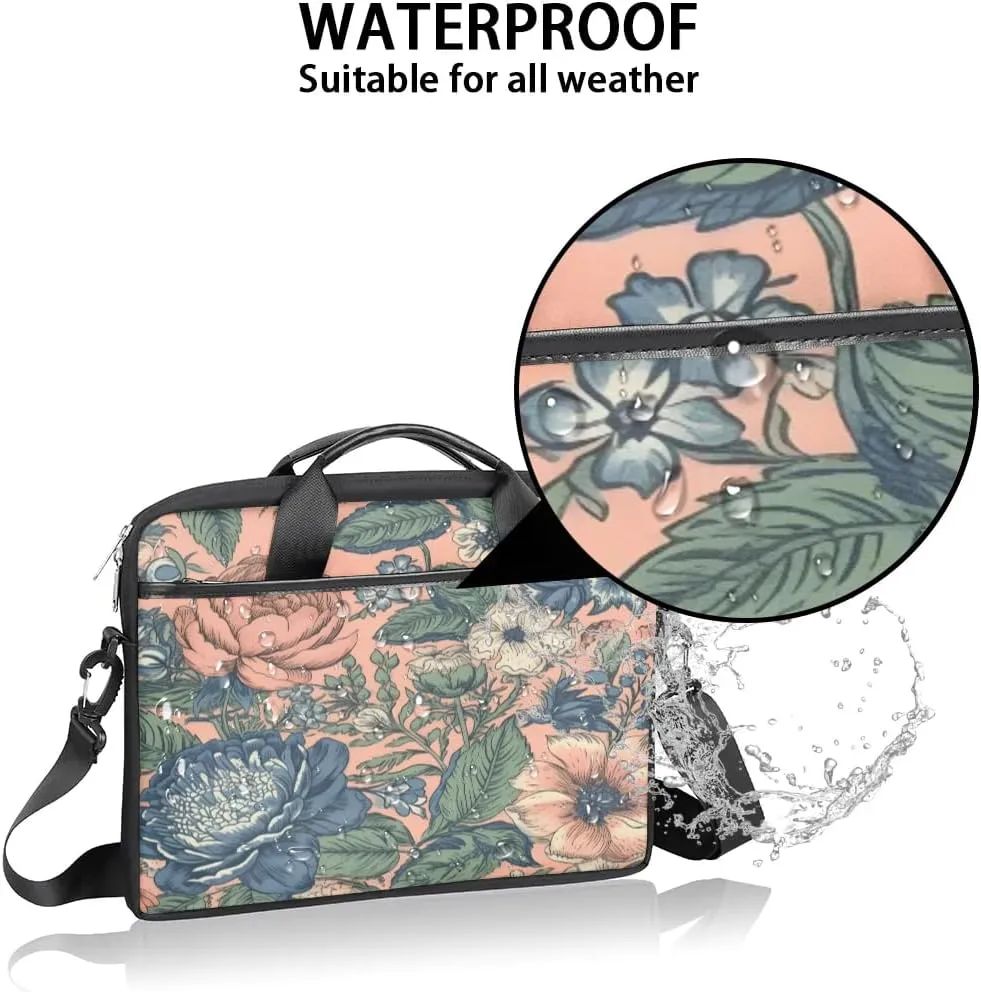 Laptop Shoulder Bag for 13-15 Inch Waterproof Laptop Sleeve Case Bag Slim Computer Carry Case Computer Cases for Laptops