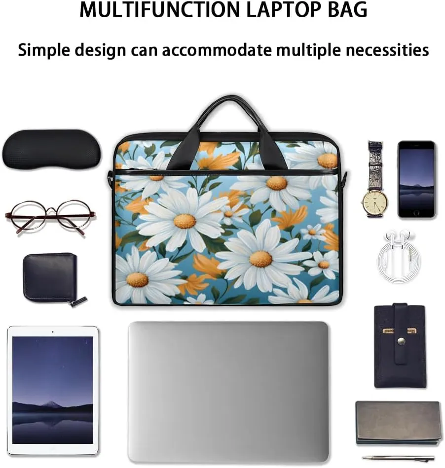 Laptop Shoulder Bag for 13-15 Inch Waterproof Laptop Sleeve Case Bag Slim Computer Carry Case Computer Cases for Laptops